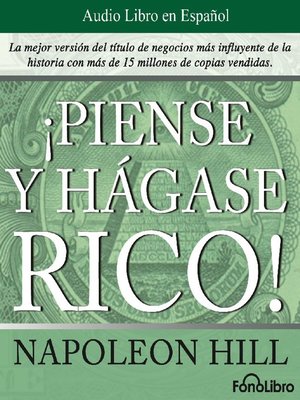 cover image of Piense y hágase rico